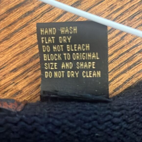 VTG 90s Black and White Geometric Sweater Dress by Yarnworks Petite Size MP/S - Picture 16 of 16